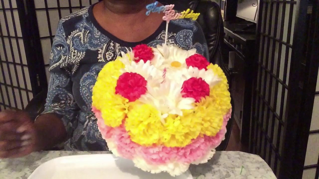 FAKE CAKE, Artificial Flower Birthday Cake. How to Make A Dummy Cake