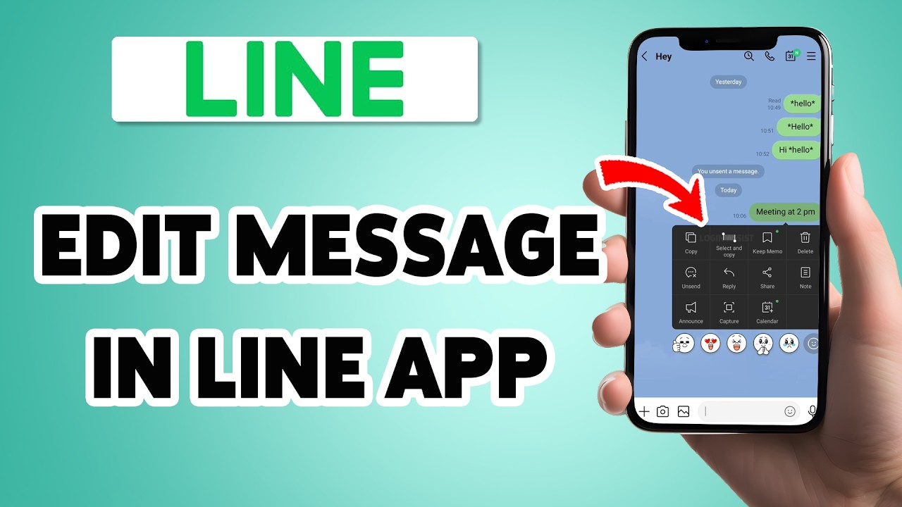 How To Edit Message In Line App 2026 | Line Account Chat Messages Edit ...