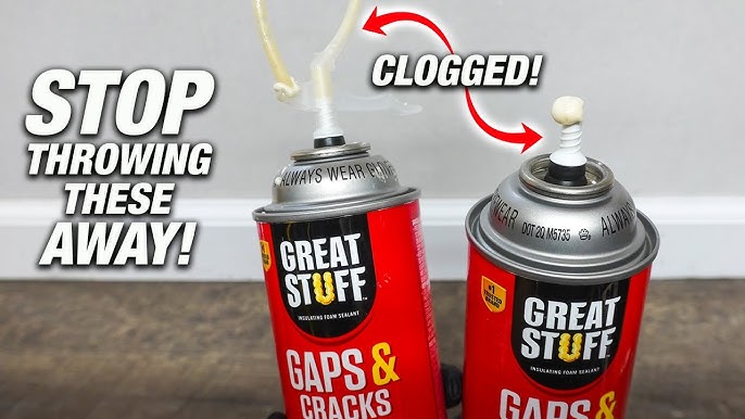 Save and Reuse GREAT STUFF Foam, How to Keep Spray Foam from Hardening