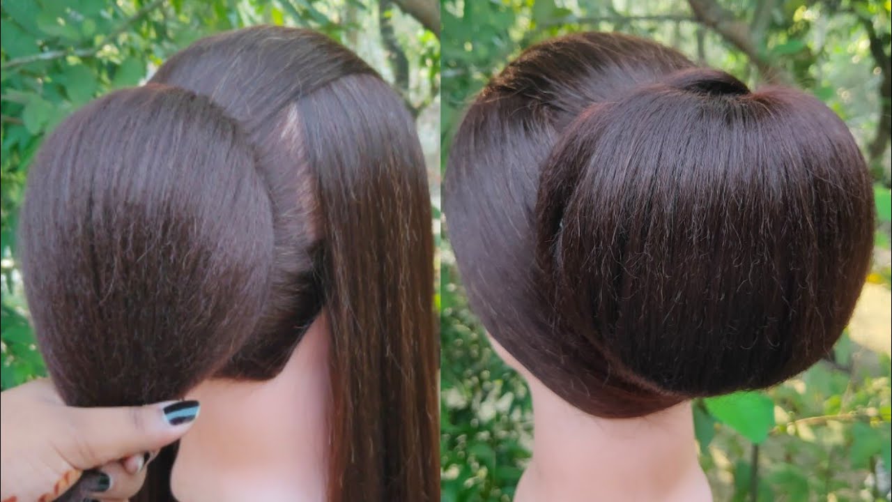 Very Easy Hairstyle For Party Gown Simple Bun Hairstyle Hairstyle For Everyday Girls