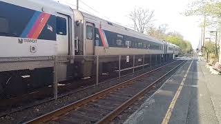 NJ Transit North Jersey Coast Line Train 4753 at Allenhurst After A RunIn With Police