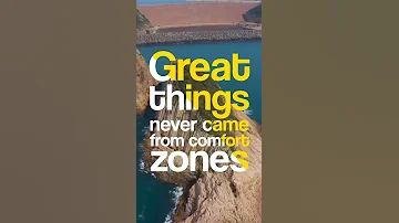 Great Things Never Came from Comfort Zone I Life Quotes #quote #shorts