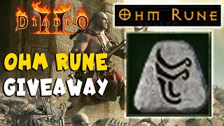 OHM Rune Giveaway in Diablo 2 Resurrected / D2R