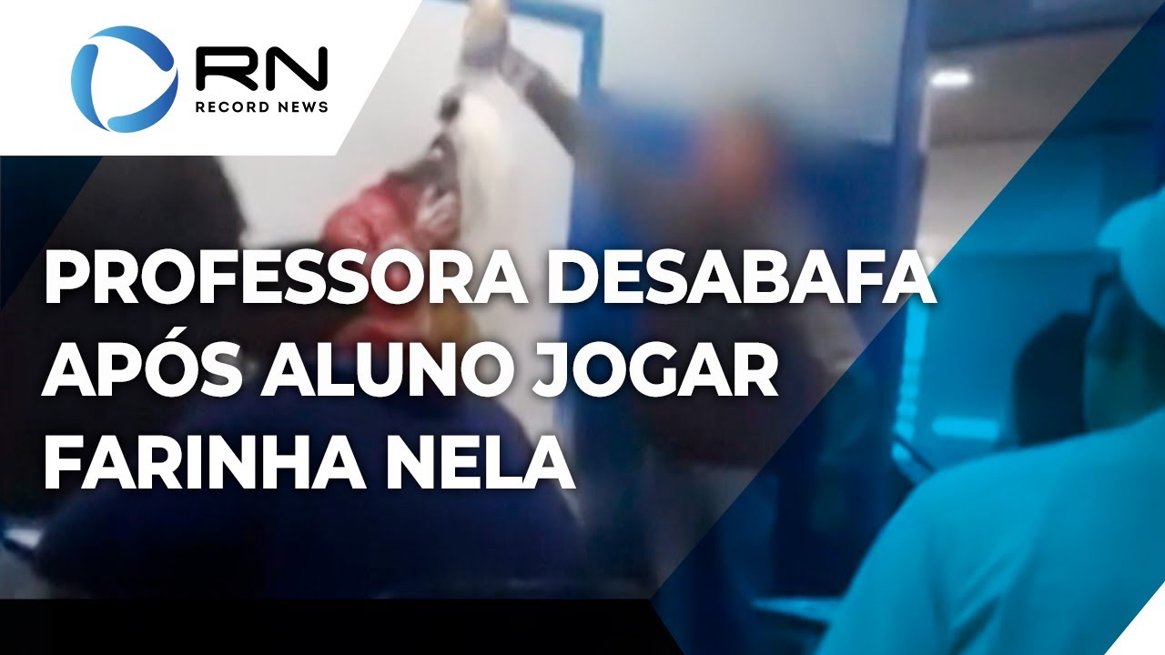 Professora desabafa após adolescente de 13 anos jogar farinha de trigo em cima dela