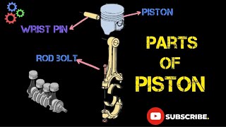 Parts of Piston | Inside the Piston Exploring its  Components #piston #video #engine