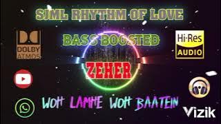 Woh Lamhe Woh Baatein - Zeher - Mithoon - Bass Boosted - Hi Res Audio Song - 320 kbps