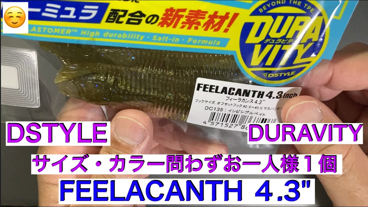DStyle フィーラカンス4.3” 【FEELACANTH】【2.5” 4.3” カラーサイズ