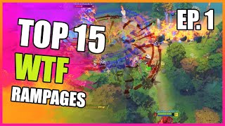 Top 15 Dota 2 WTF Rampage 2021 #1