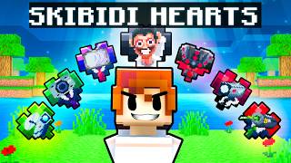 Minecraft But I Have SKIBIDI TOILET Hearts!