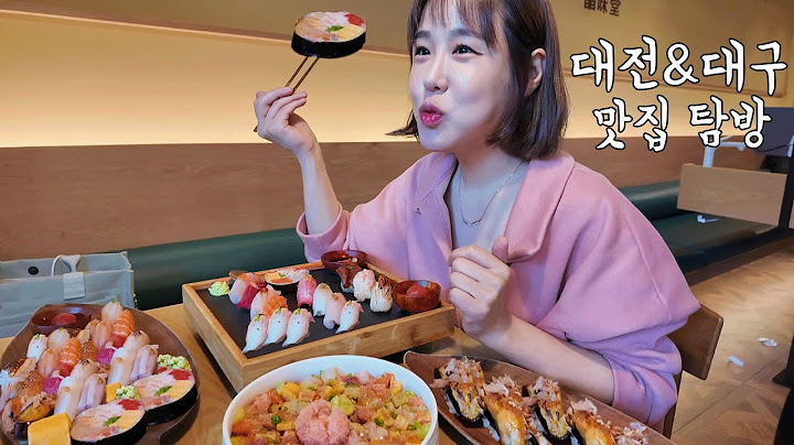 SUB) 먹방 v-log★ 대전 대구 맛집을 찾아서 모듬초밥 물냉면 매운냉면 소고기국밥  해물부추전 어탕국수 해장만 하다가 끝나는 영상 real mukbang