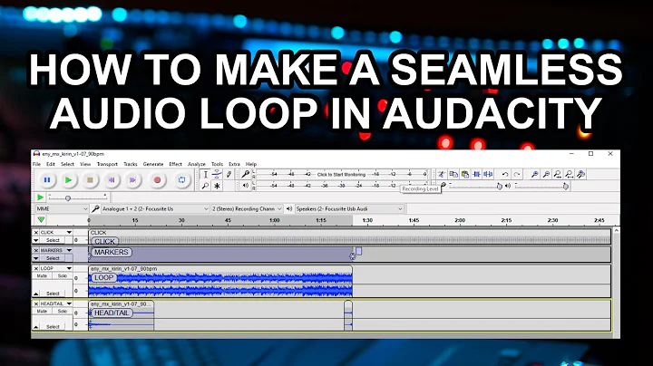 How to Make a Seamless Audio Loop in Audacity