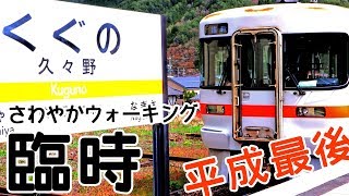 平成最後の臨時列車！さわやかウォーキング臨時を久々野で撮る！