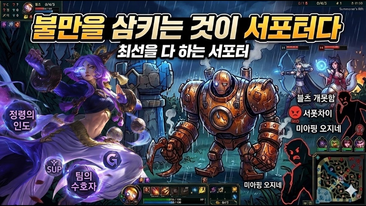 [블츠] 불만을 삼키는 것이 서포터다