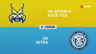 2. zápas finále play-off Spišská Nová Ves - Nitra 2:5 (HIGHLIGHTY)