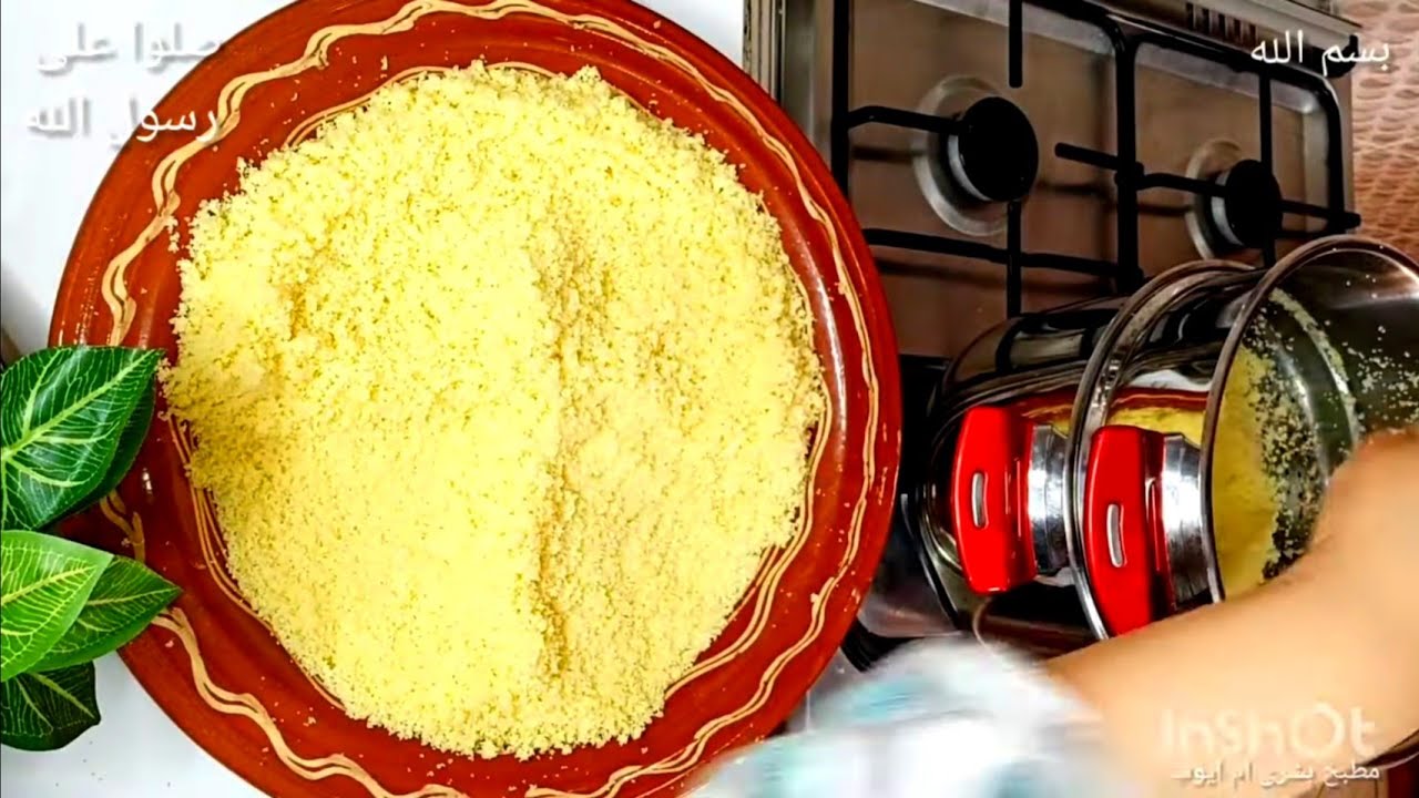 اسرع كسكس بالسميدة بالماء غليان 2 تفويرات فقط بانجح طريقة |كسكس باللحم والخضروات