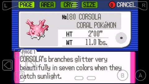 180: Where to Find Corsola in Pokemon Ruby!