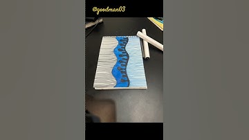 “Waves of Contrast | Abstract Line & Color Art”|| #lineart #art #drawing #shorts||​⁠@goodman03