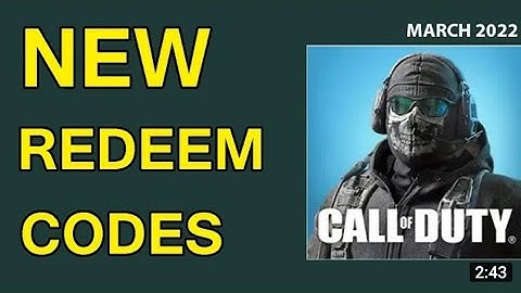 *March 2022* Call Of Duty Mobile 2022 New Redeem Code | Cod Mobile Redeem Code Garena or global