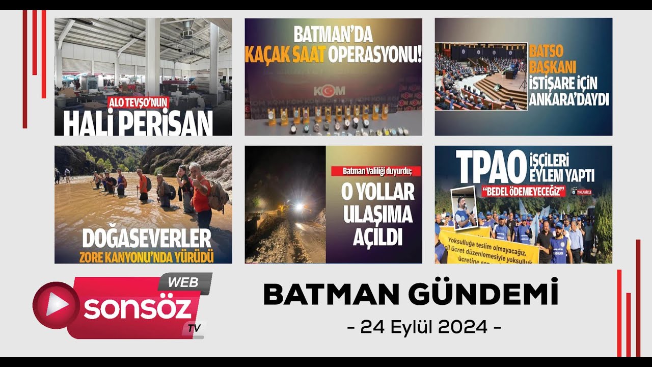 Batman G&uuml;ndemi 24 Eyl&uuml;l 2024