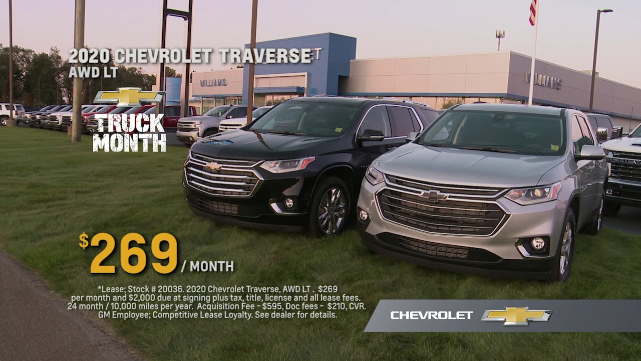 Williams Chevrolet Trax 99/Mo! YouTube