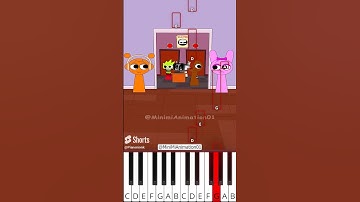 Help Pinki choose the right items to escape | Sprunki (@MiniMiAnimation01) - Octave Piano Tutorial