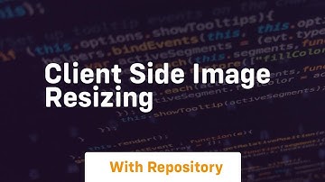 client side image resizing