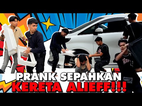 PRANK SEPAHKAN KERETA ALIEFF IRFAN !!! ALIEFF MARAH SAMPAI NAIK TANGAN !!!