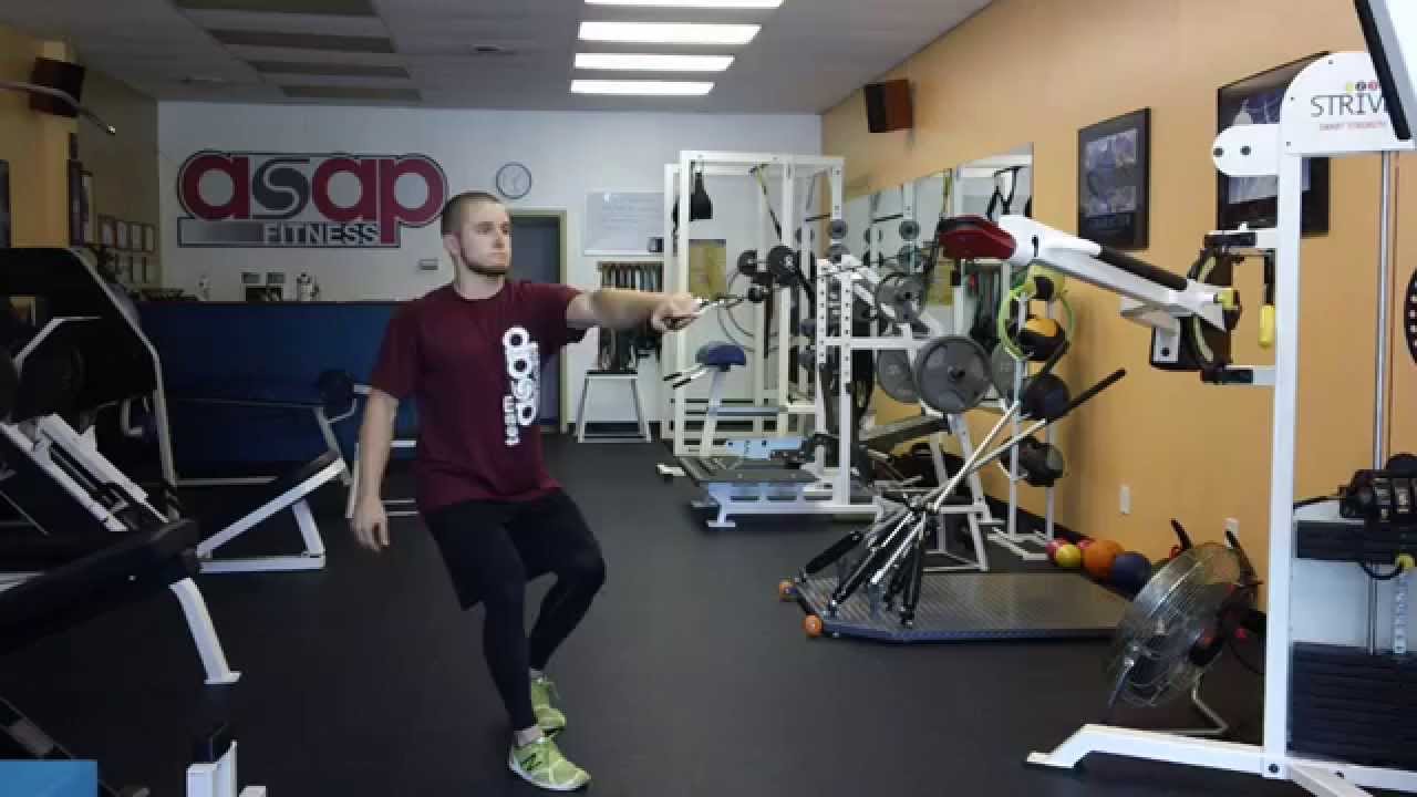 Single Arm Cable Row - Staggered Stance - YouTube