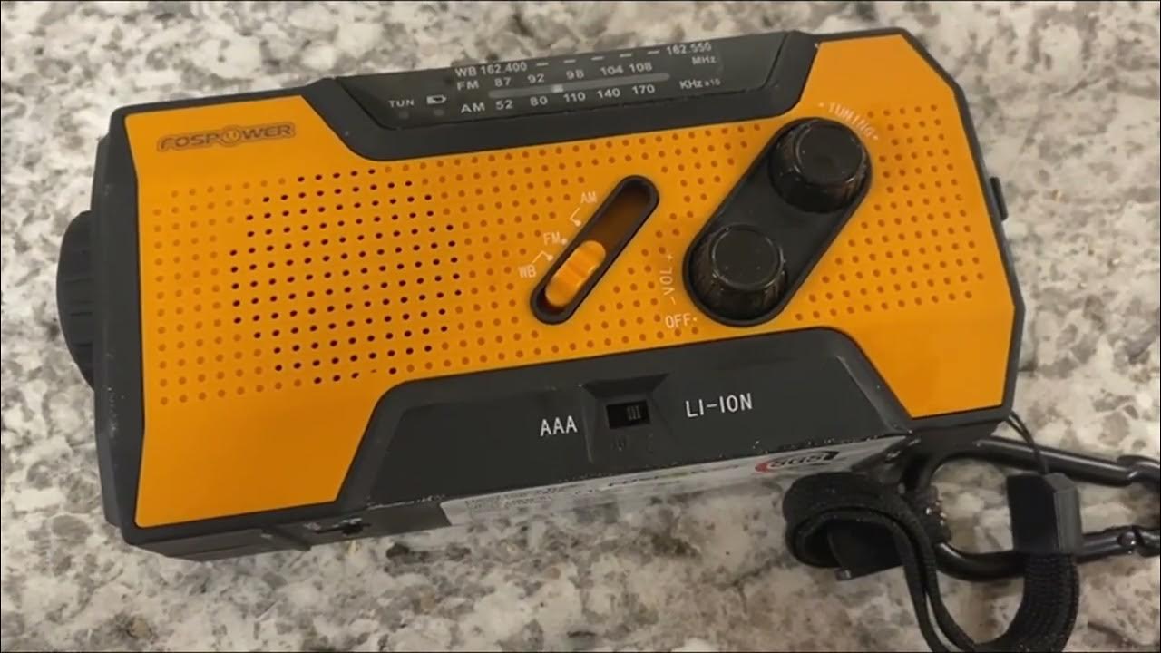 Fospower 2000mah NOAA Emergency Weather Radio Review Full Review