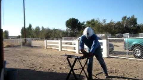 Cutting Steel Demonstrated By HEO Greg Kealey