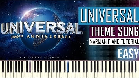 How To Play: Universal Studios - Theme Intro Song | Piano Tutorial EASY