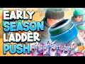 Early season ladder push with mortar rascals spam | Clash royale