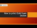 How to check your professional exam docket