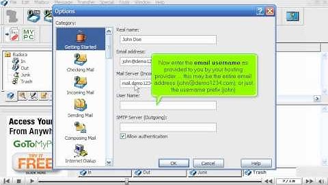 How to configure an email account in Eudora - Configuring Email Tutorials