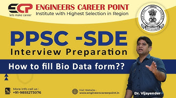 How to fill Bio Data Sheet for PPSC SDE Interviews? | PPSC SDE Mock Interviews