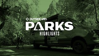 Outside Van Parks |  Sprinter Adventure Van with a full bathroom | Highlights