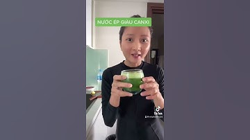 Nước ép cải bó xôi giàu canxi