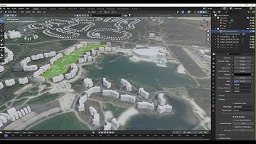 Blunder through Blender: QGIS to Blender GIS Disney VIllage Nature
