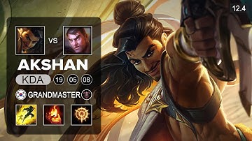 Akshan Top vs Jayce - KR Grandmaster - Season 12 Patch 12.4