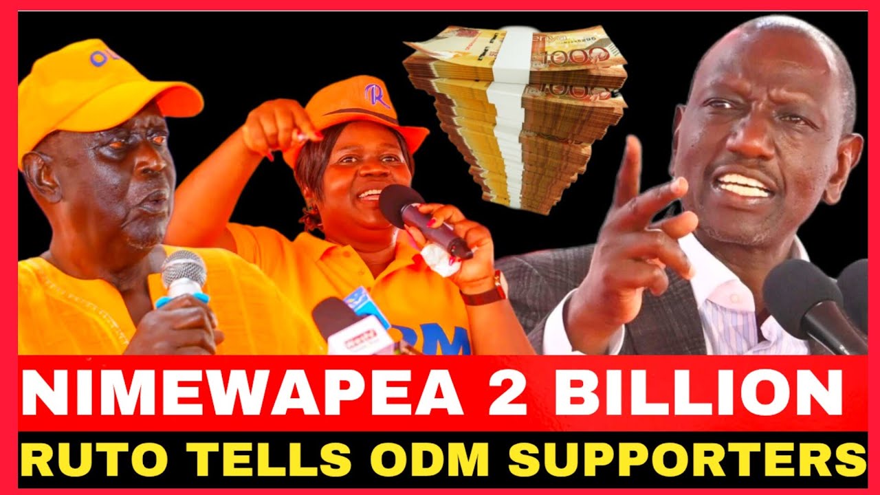 NIMEKUPEA 2 BILLION PESA YA COMPENSATION ~RUTO TO ODM SUPPORTERS 