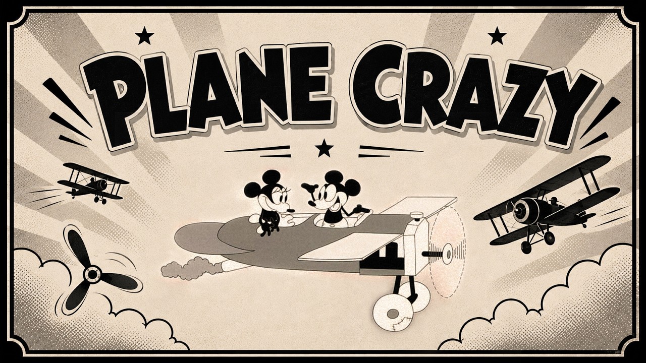 Plane Crazy (1928) | Mickey Mouse's First Appearance | 4K - YouTube