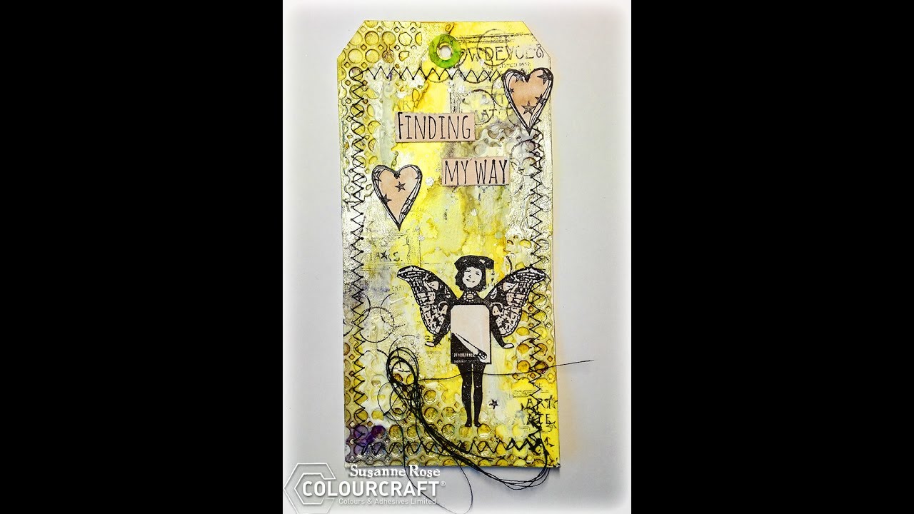 Mixed Media Tag Tutorial by Susanne Rose - YouTube