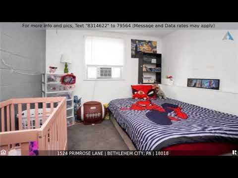 1524 Primrose Lane, Bethlehem City, PA home video tour