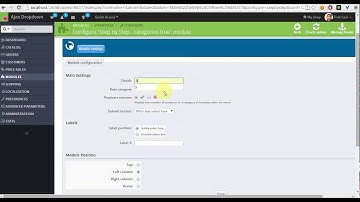 Prestashop Ajax dropdown categories filter module installation & basic configuration
