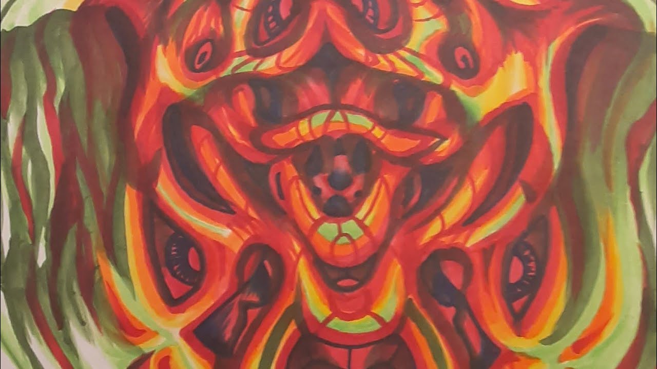 Drawing Abstract Prismacoloits Samzirra Draws Something Abstract with Prismacolors - YouTube