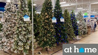 AT HOME CHRISTMAS DECORATIONS CHRISTMAS TREES ORNAMENTS SHOP WITH ME SHOPPING STORE WALK THROUGH