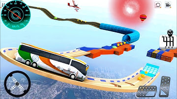 Impossible Vertical Bus Stunt Mega Ramp Simulator 3D - Android Gameplay