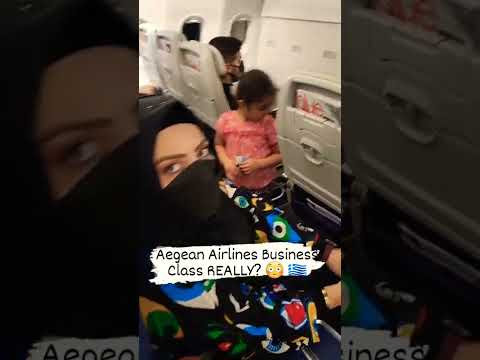 Aegean Airlines Business Class REALLY? 😳 🇬🇷 #TravelVlog #Greece