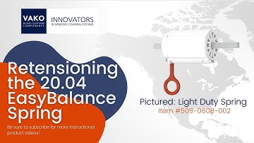 Vako EasyBalance Roman Blind System - Re-tensioning your Springs 20.04 Ultimate Roman Blind System