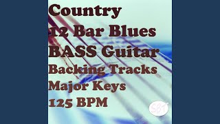 Video thumbnail of "Sydney Backing Tracks - Country 12 Bar Blues Bass Guitar Backing Track in G Major 125 BPM"